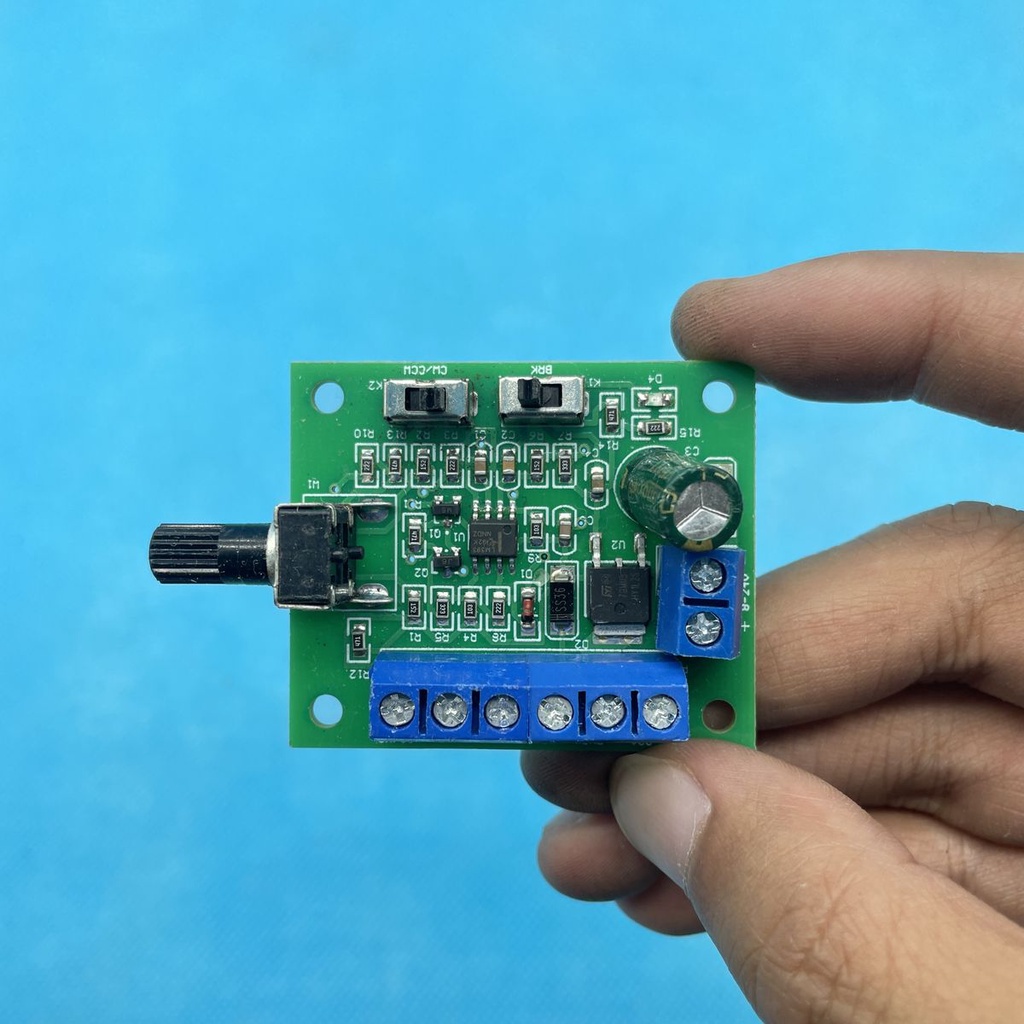 Mạch điều tốc motor BLDC chạy xung PWM 12v chế quạt tích điện không chổi than