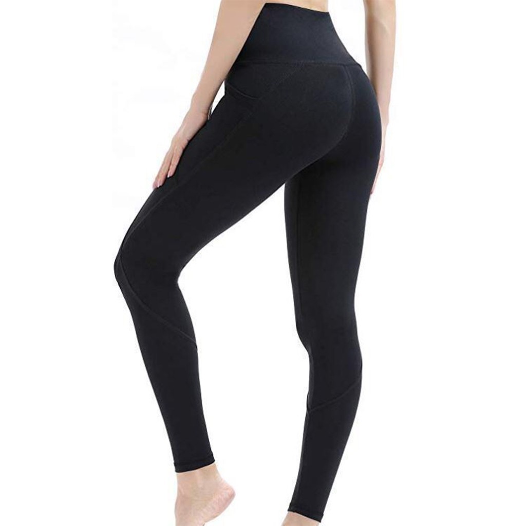 Quần LEGGING S3LEGG02CBT Nâng Mông Lưng Cao Dáng Đẹp Chất Liệu Vải Cotton 100% Kèm Túi Zip Siêu Hot Thời Trang