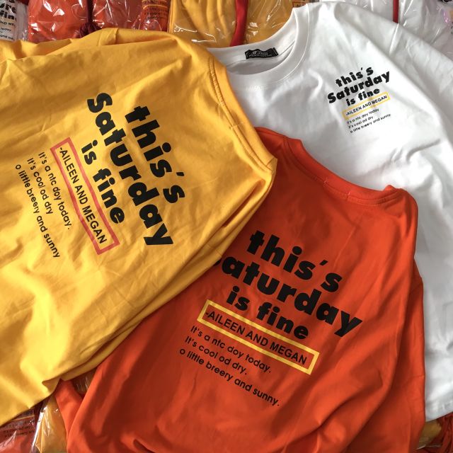 Hình Thật 100% Áo Thun tay lỡ. UNISEX cặp This's Saturday