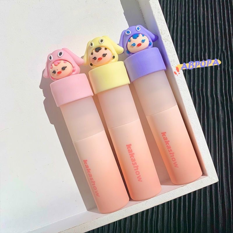 ✨✨ Son kem lì KAKASHOW mịn mượt như nhung lâu trôi không khô môi thiết kế hình búp bê dễ thương với 9 màu