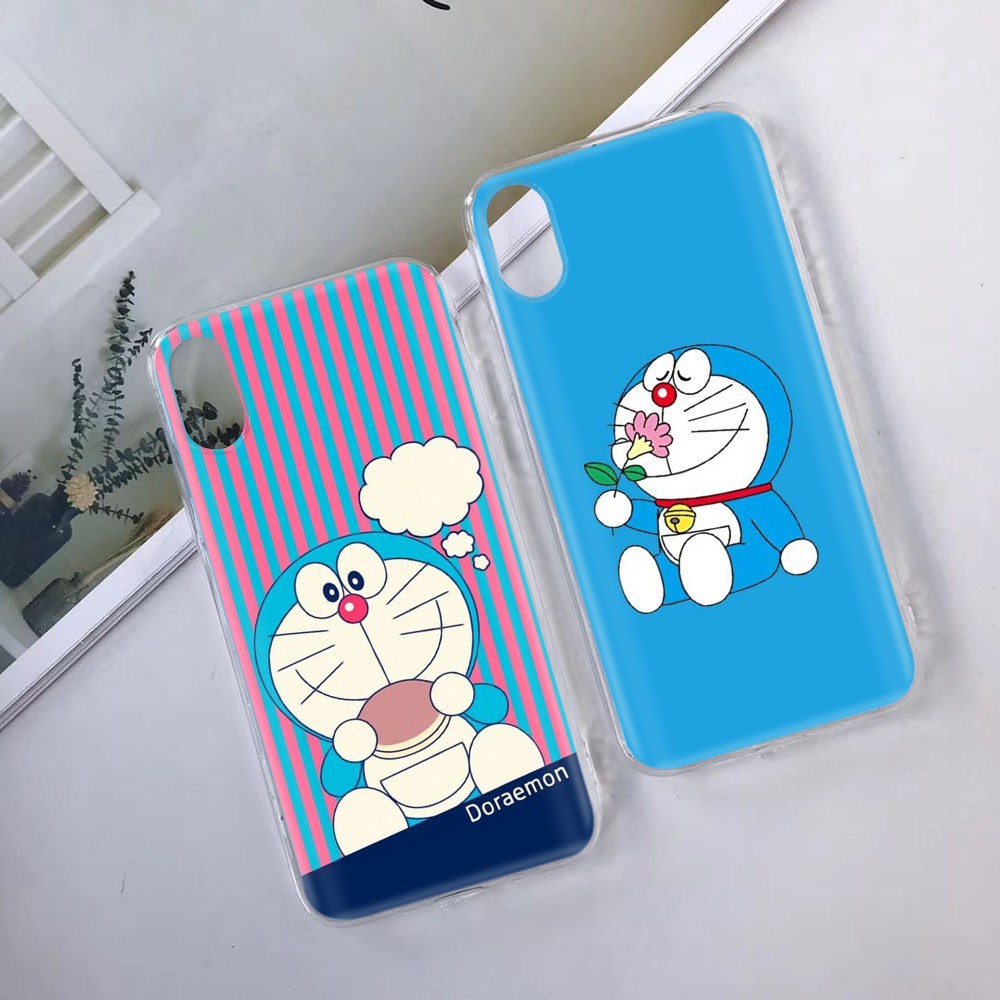 Ốp Điện Thoại Trong Suốt In Hình Doraemon Cho Samsung Galaxy J7 Pro J8 Core Plus J5 Prime Duo Tb23