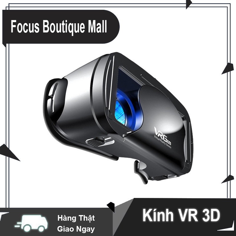 Kính Thực Tế Ảo VR 3D Góc Rộng 120 Độ Toàn Màn Hình Trực Quan Dùng với Tất cả các dòng Điện Thoại Thông Minh 3.5-7 inch