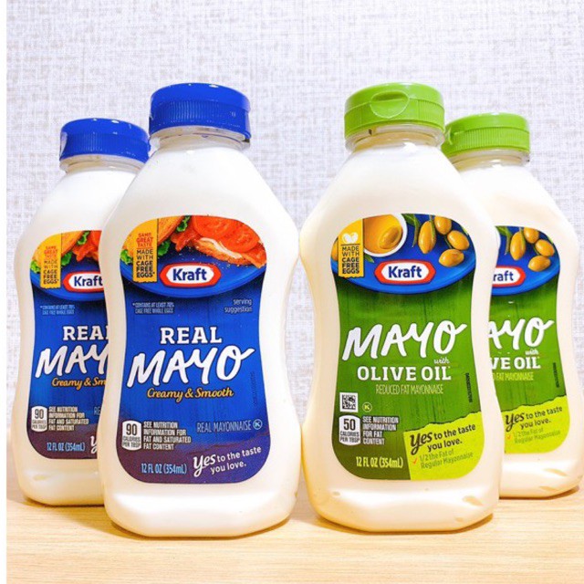 [Mã 77FMCGSALE1 giảm 10% đơn 250K] Sốt Mayo không đường Kraft lọ 354ml( eat clean, keto, ăn kiêng, gymer) | BigBuy360 - bigbuy360.vn