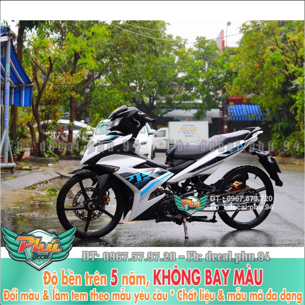 Tem Rời Exciter 150 Y15 Trắng xanh Mới (K) -1