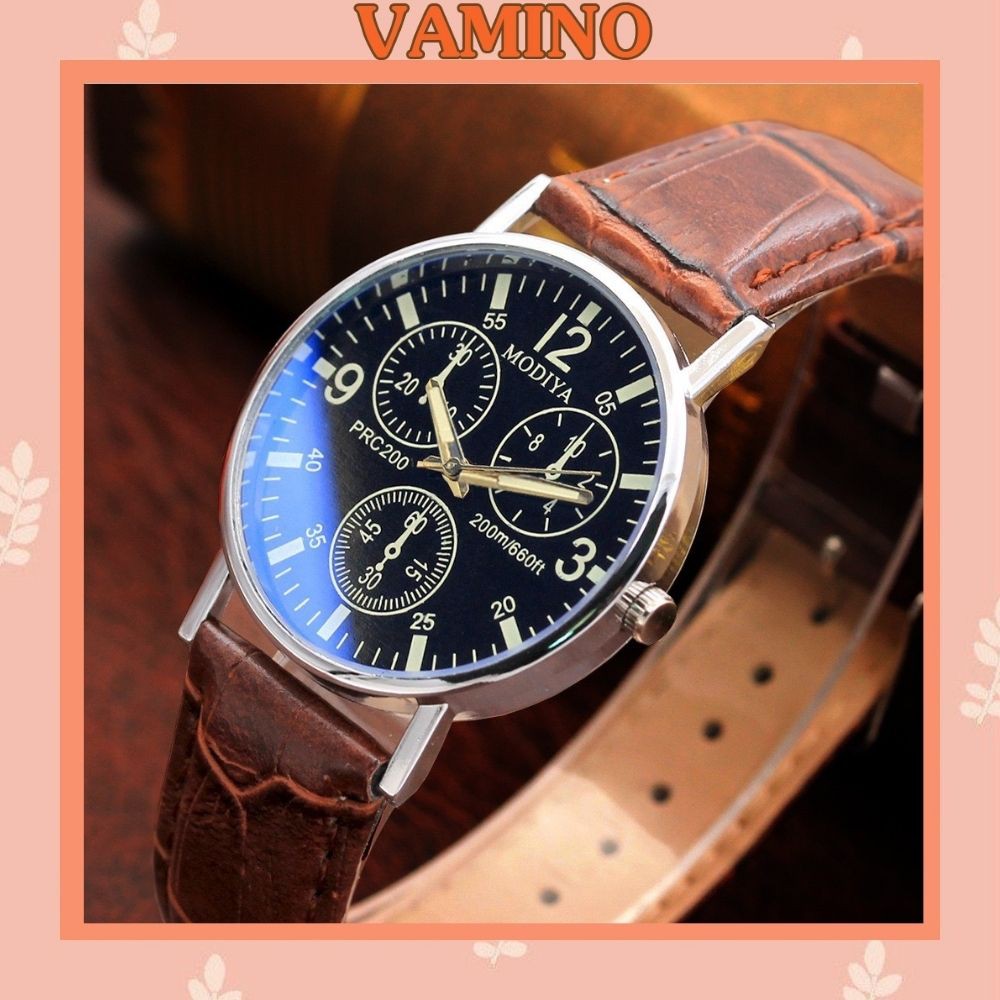 Đồng hồ đeo tay nam dây da Modiya lịch lãm cực đẹp DH97 | BigBuy360 - bigbuy360.vn