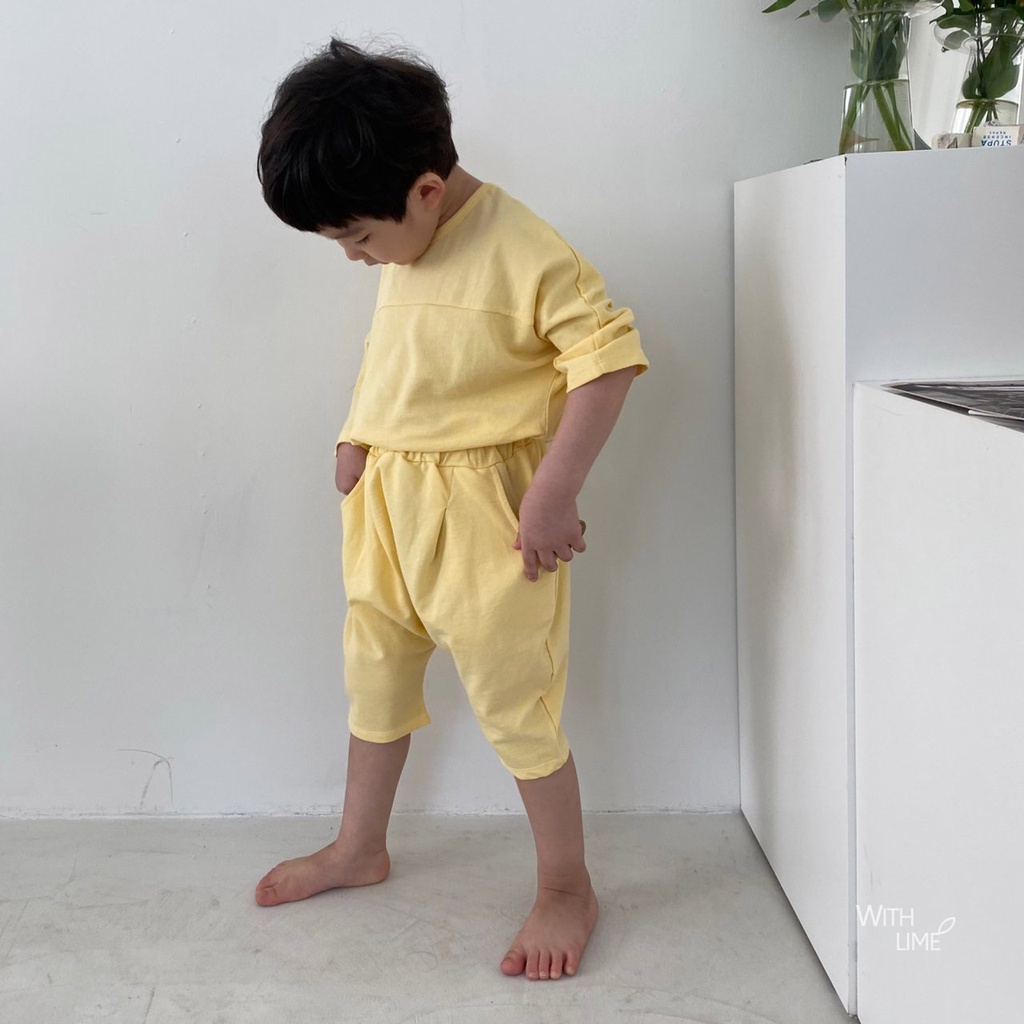 Lime&Blue Bộ đồ lửng cho bé gái , bé trai