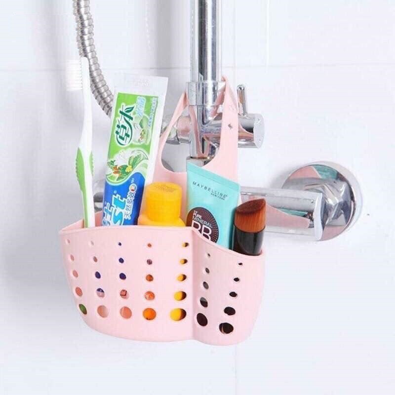[ 02 cái ] Giỏ treo đựng đồ rửa chén - túi cao su treo vòi nước tiện dụng