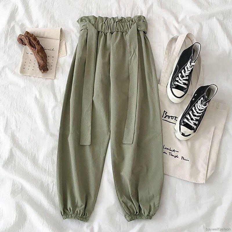 [Baywellfashion]Set áo thun tay ngắn + quần dài thiết kế đơn giản cho phái nữ | BigBuy360 - bigbuy360.vn