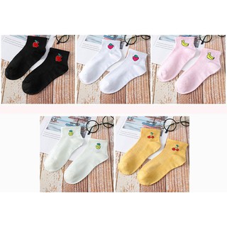 Tất vớ nữ trái cây nhiều màu dễ thương buta tn06
