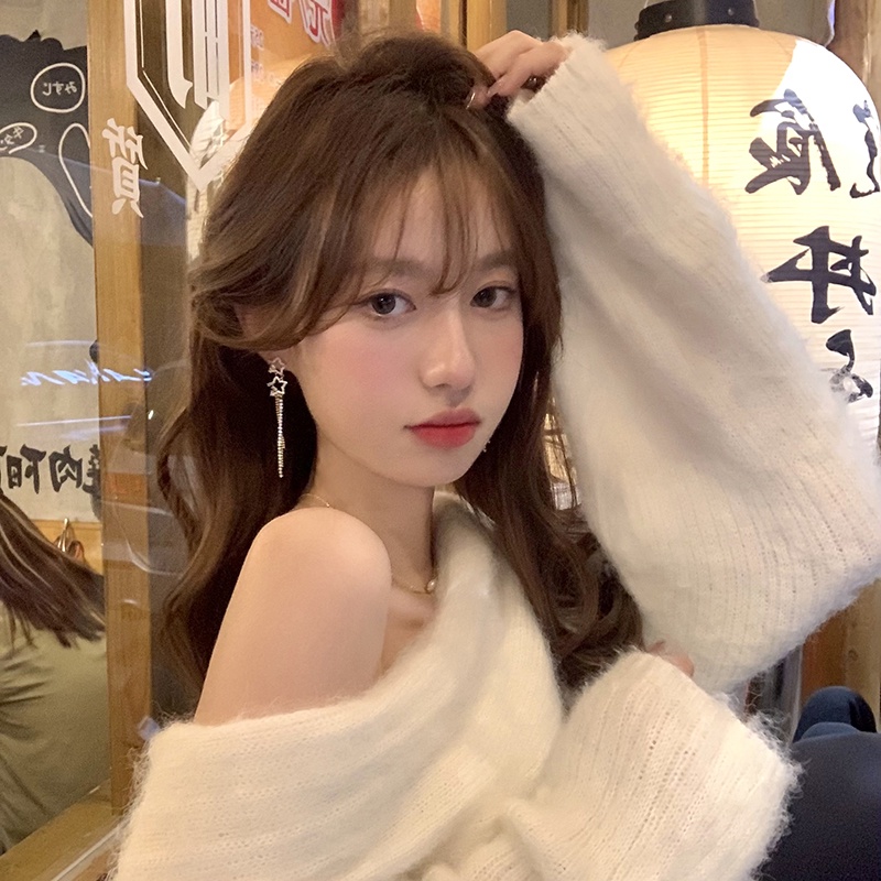 Bông Tai Dáng Dài Hình Ngôi Sao Thời Trang Hàn Quốc Mới 2022