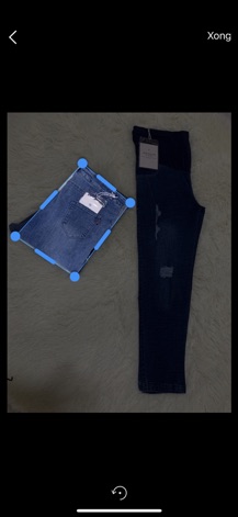 Quần jean bầu dang baggy