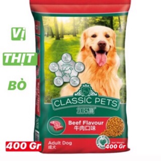 Combo 10 gói thức ăn cho chó classic adult 400gr