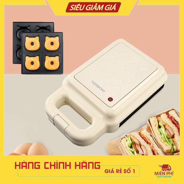 Máy làm bánh Donut mặt gấu, khuôn hình thú chính hãng Torsom