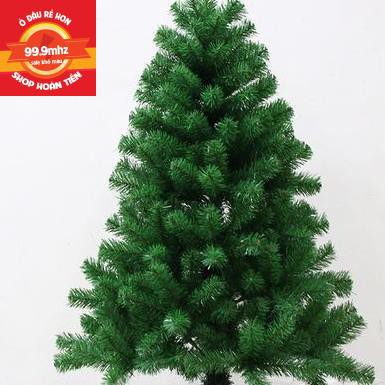 Cây Thông Noel 1m2 Trang Trí Giáng Sinh - Tặng Kèm 2 Dây Kim Tuyến 1 Ngôi Sao Hàng Cao Cấp Dầy Lá