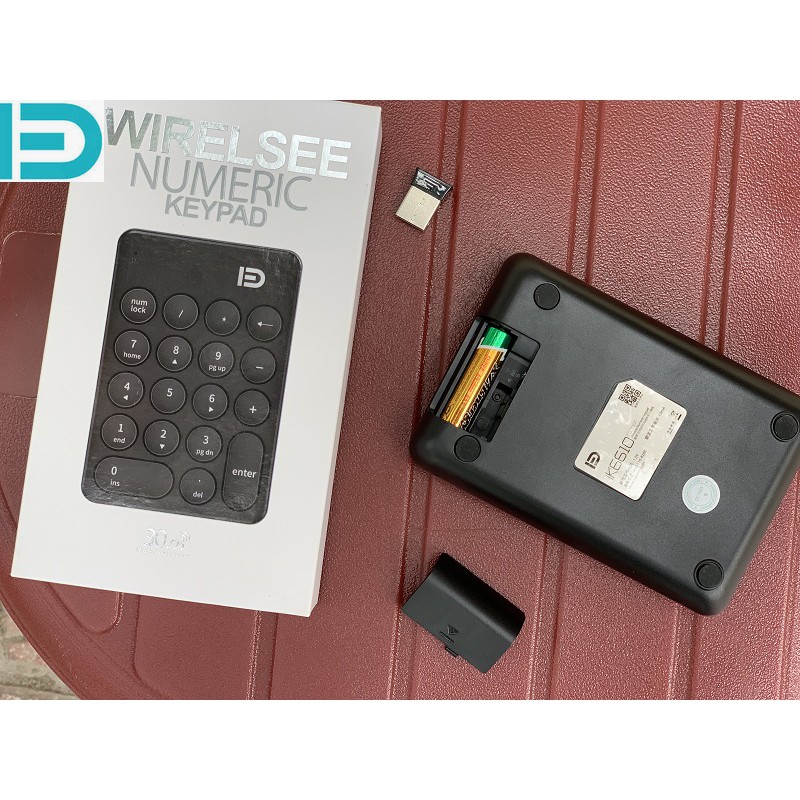 Bàn phím số không dây cao cấp - Forter IK6610 - Màu đen | BigBuy360 - bigbuy360.vn