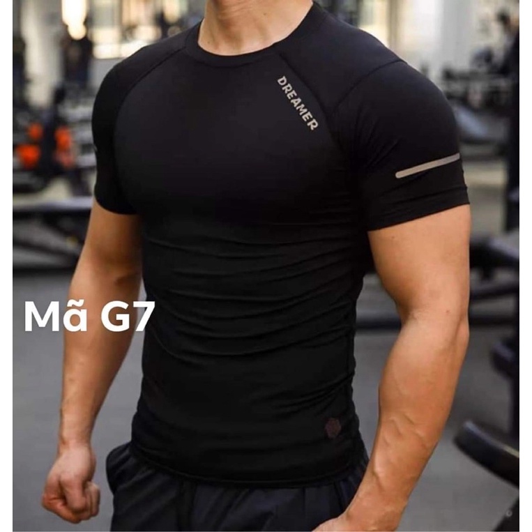 Áo Thun Thể Thao Tập Gym Nam Form Ôm Body Vải Thun Lạnh Co Dãn 4chiều