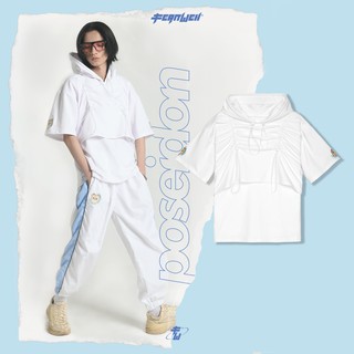 Áo hoodie Poseidon Fernweh local brand rút dây thời trang white streetstyle