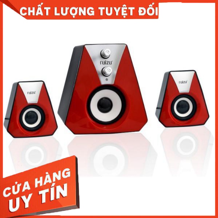 Loa RUIZU G60 âm thanh 2.1 mang đến cho bạn một âm thanh mạnh mẽ và đầy sống động với bass trầm ấm,