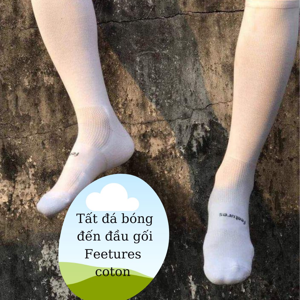 Tất Vớ Nam Đá Bóng Feetures Dài Đến Đầu Gối Cotton