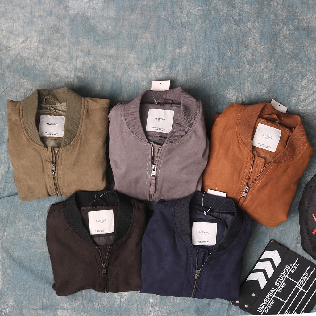 Áo khoác Bomber da lộn MG man VNXK | BigBuy360 - bigbuy360.vn