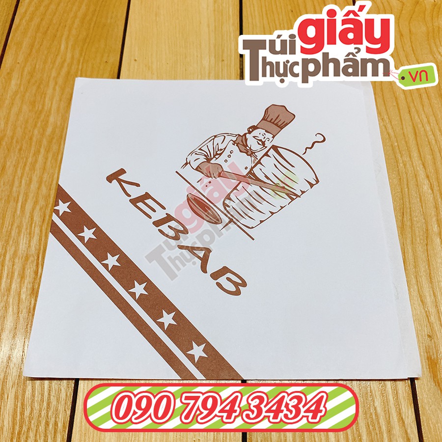 1000 túi giấy Kebab (Fort - in sẵn)