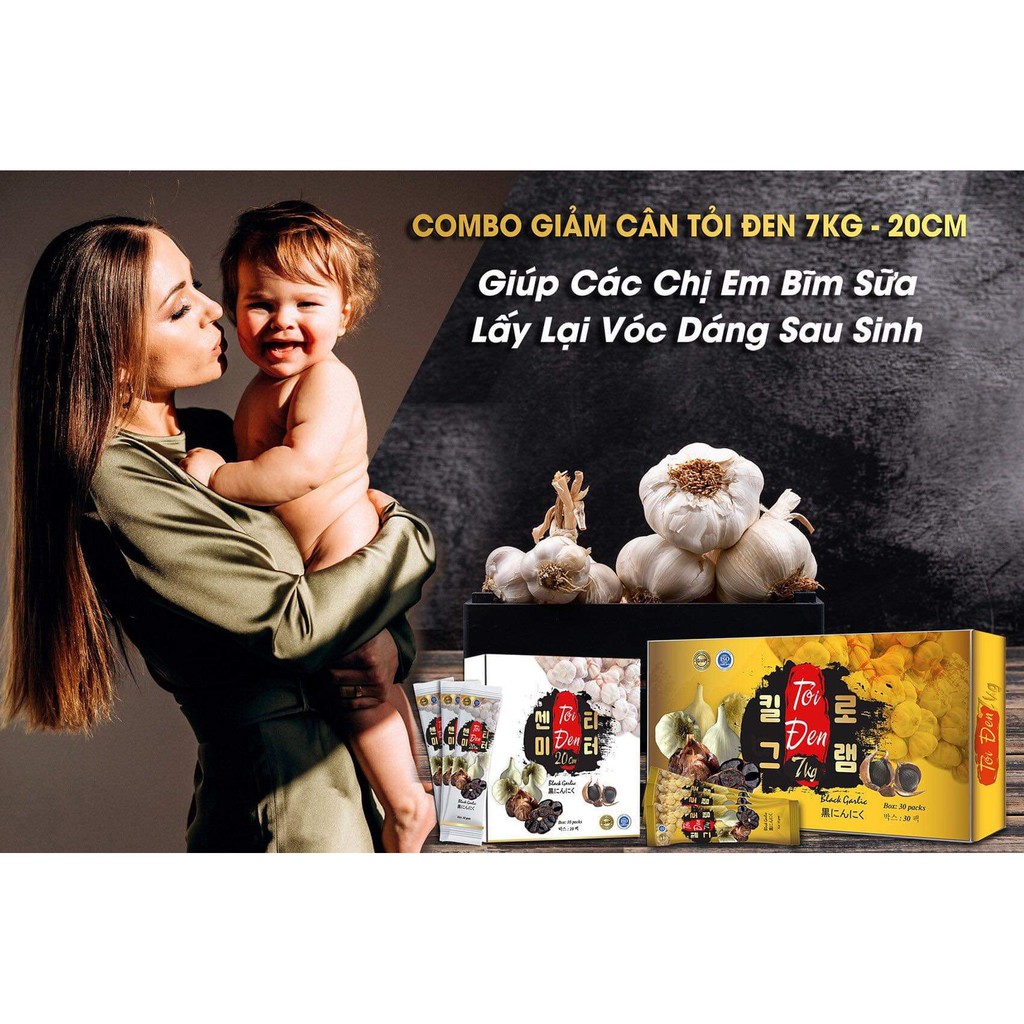 Giảm Cân Tỏi Đen SALE 40% Giảm hiệu quả bất chấp cơ địa chai lỳ