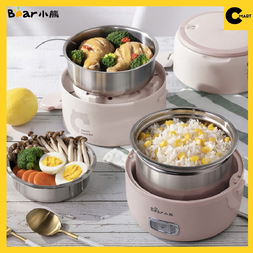 Hộp cơm cắm điện Bear DFH-B20S6 giữ nhiệt, nấu chín và hâm nóng thức ăn [CMART.COM.VN] | BigBuy360 - bigbuy360.vn