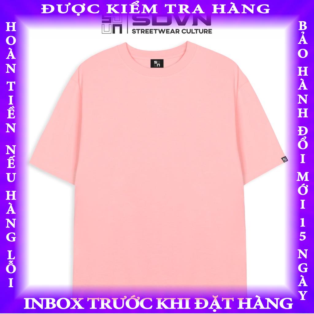 Áo Thun Trơn Unisex Nam Nữ Local Brand SDVN Form Rộng tienngo