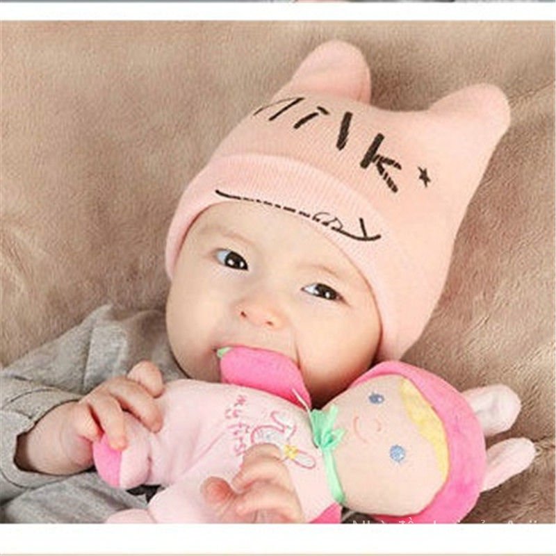 Baby Hat Baby Hat Warm Wool Knit Cap Boy And Girl Sleeping Hat