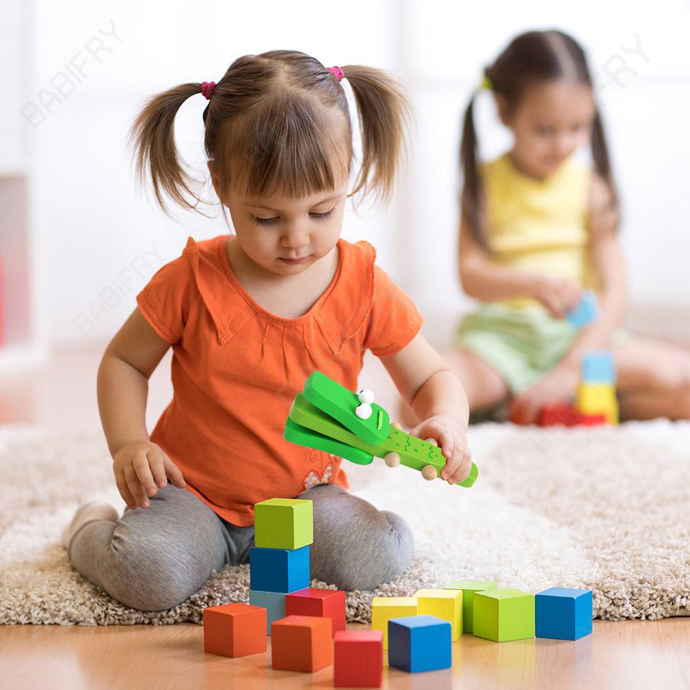 Nhạc Cụ Castanet Bằng Gỗ Kiểu Hoạt Hình Dễ Thương Cho Bé