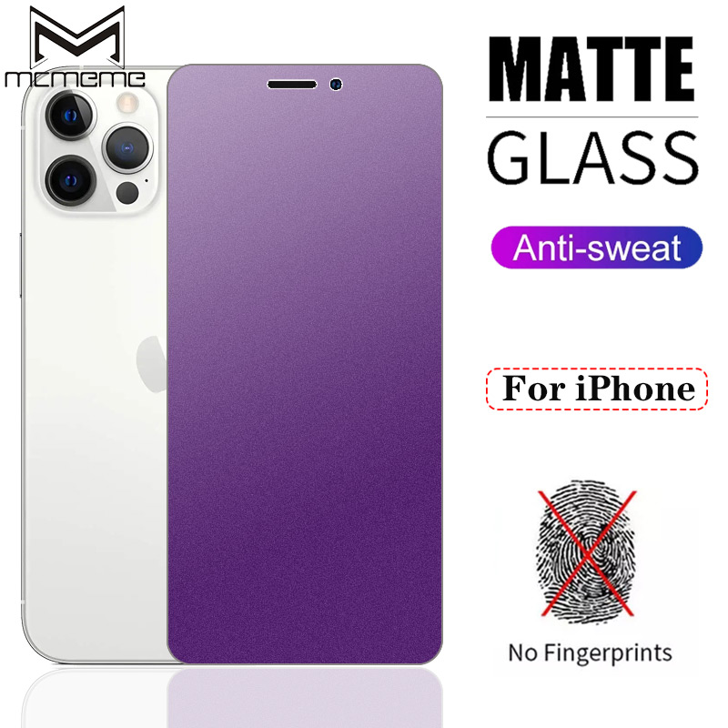 Kính cường lực mặt nhám chống vân tay chống ánh sáng xanh cao cấp cho For iPhone 13 12 Mini 11 Pro X Xs Max XR 6 6s 7 8 Plus