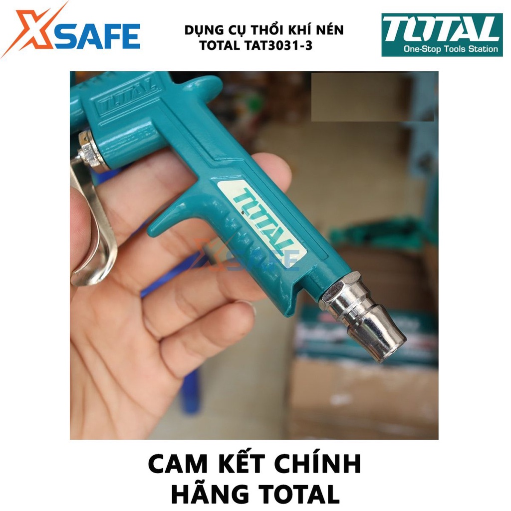 Dụng cụ thổi khí Total TAT3031-3 Súng xịt thổi khí Chiều dài ống phun 16mm Đầu nối kiểu Nitto phụ kiện của máy nén khí