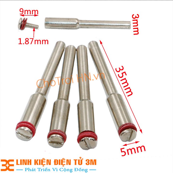 Trục Lắp Lưỡi Cắt Φ3mm