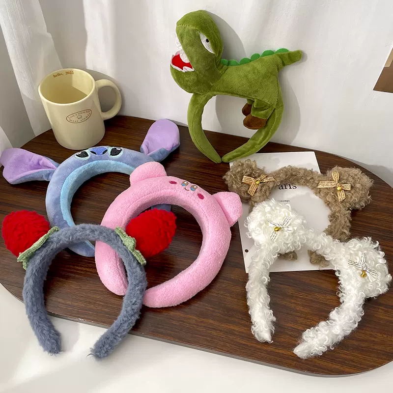 Kẹp Tóc Vải Nhung Họa Tiết Hoạt Hình Dễ Thương Cho Nữ