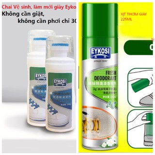 1chai làm sạch 100ml+1 chai thơm giày 225ml eykosi