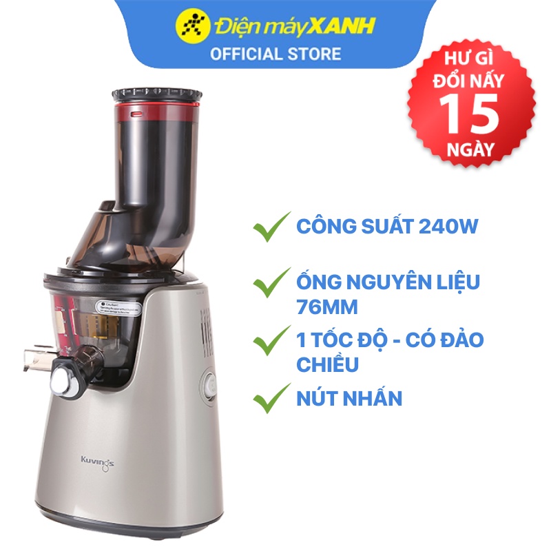 [Mã ELHA22 giảm 5% đơn 300K] Máy ép chậm Kuvings C7000 bạc