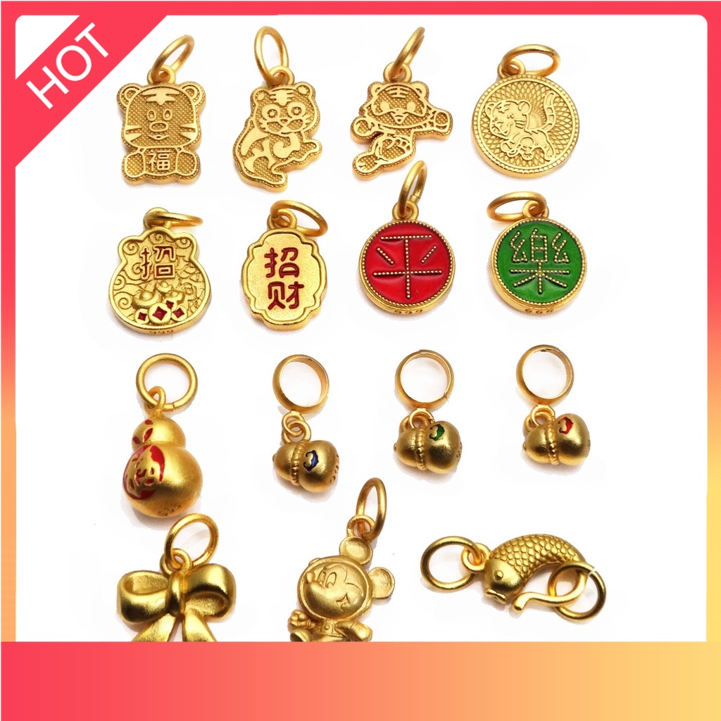 Mặt Dây Chuyền Hình Con Hổ Màu Vàng D2