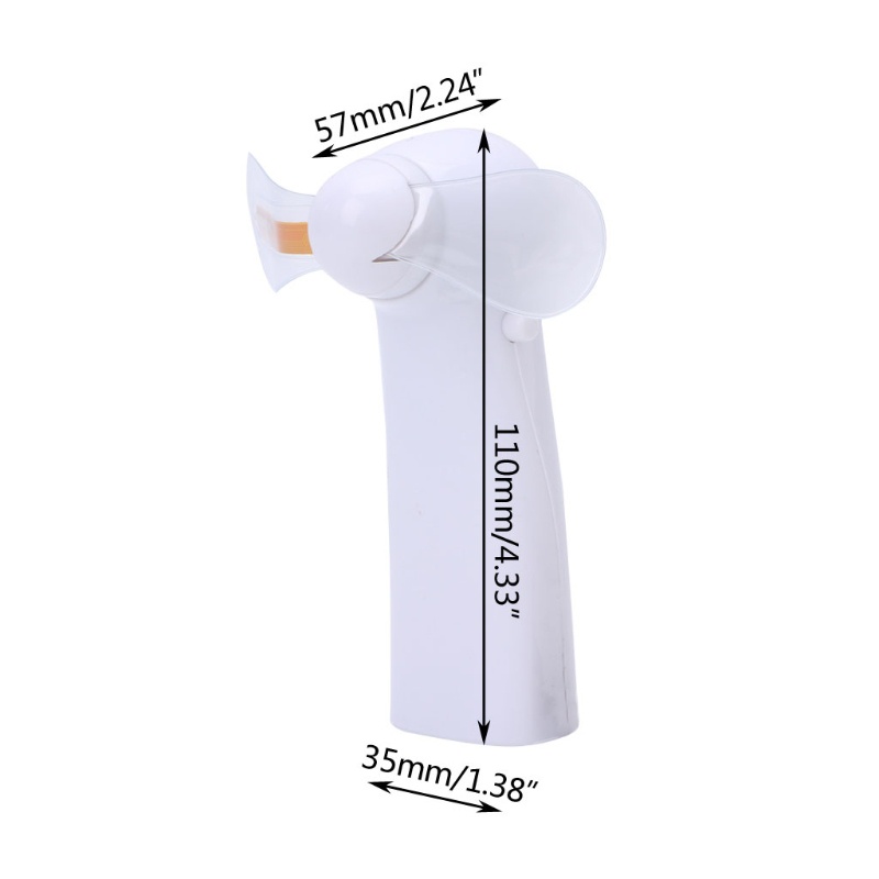 Quạt làm mát cầm tay mini có đèn LED siêu yên tĩnh