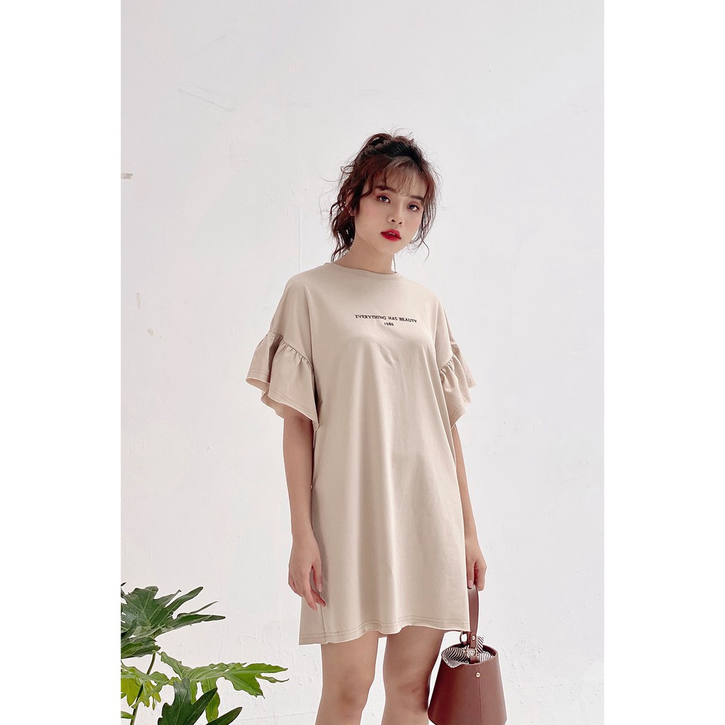 Đầm thun ngắn tay xòe vai chồm - 20Again | BigBuy360 - bigbuy360.vn