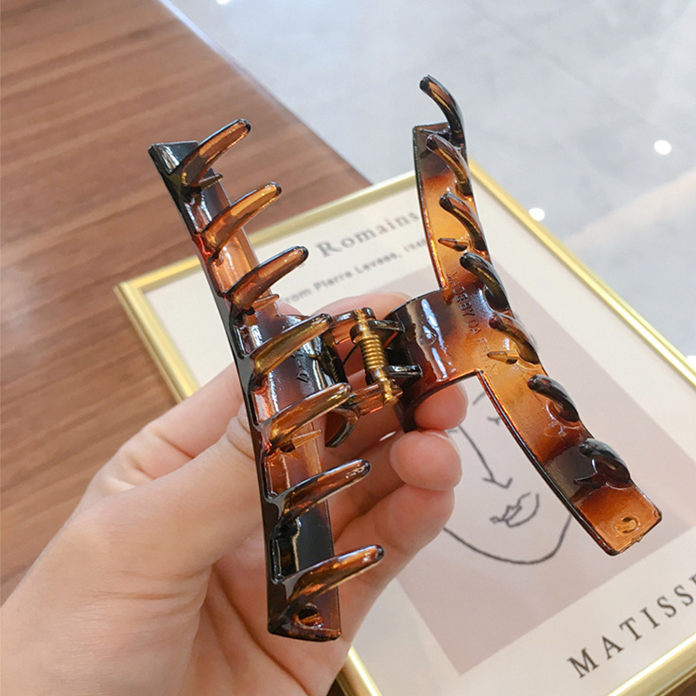 Kẹp tóc nhựa acrylic cỡ lớn phong cách thời trang thích hợp dùng khi tắm