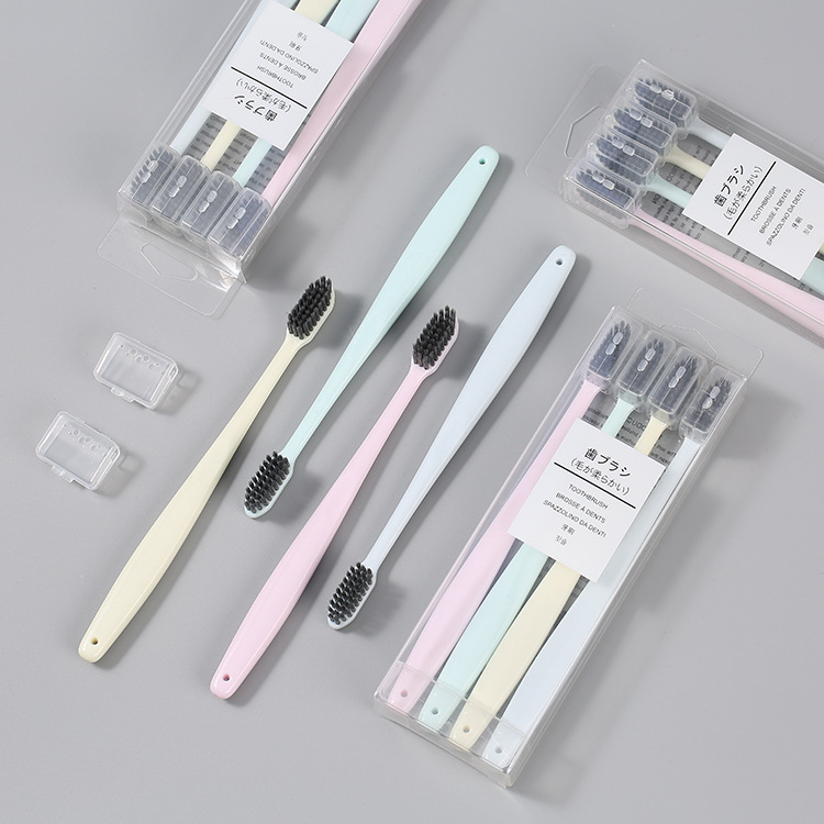 Set 4 bàn chải đánh răng thương hiệu Muji- hàng xuất Nhật - công nghệ nano