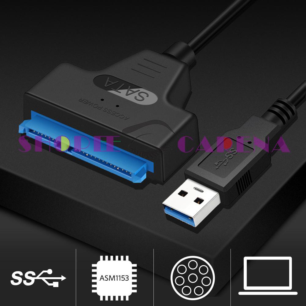 Dây cáp chuyển đổi đầu cắm USB 3.0 ra đầu cắm SATA7+15 chân cho ổ cứng SSD 2.5 inch