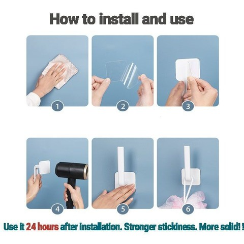 Giá đỡ dán tường giữ cuộn khăn giấy đa năng cho nhà bếp