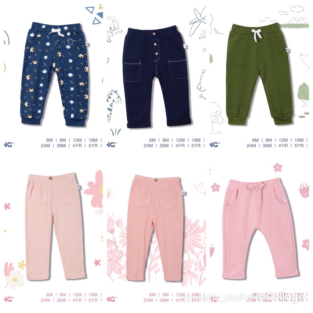 Chaang Quần dài thu đông cho bé trai, bé gái dành cho bé từ 3 tháng đến 5 tuổi AW2021