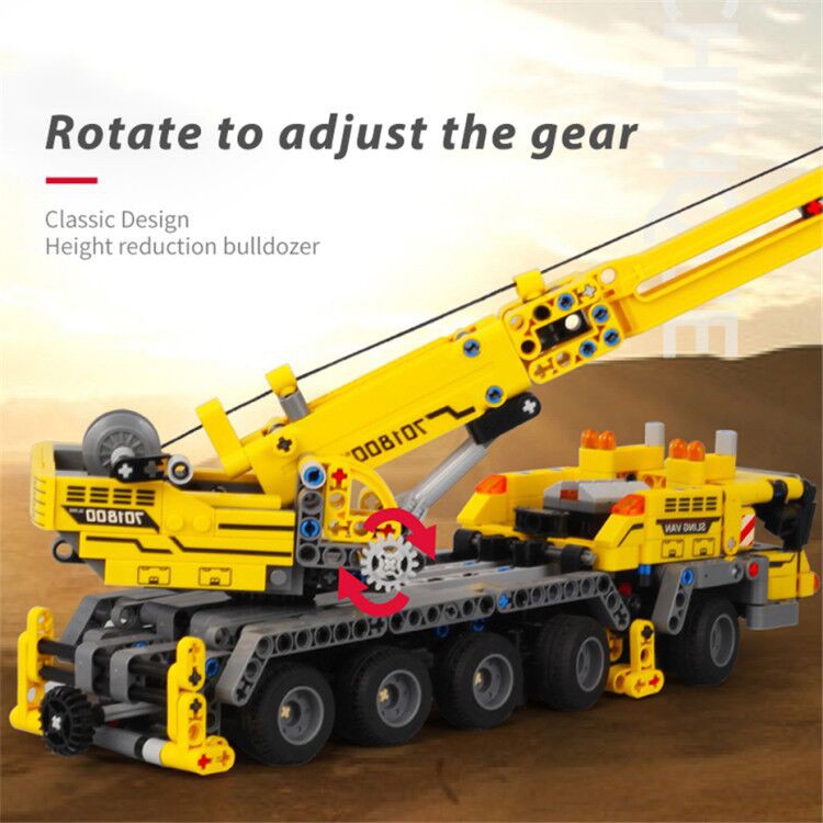 Bộ đồ chơi lắp ráp mô hình Technic xe Sembo 701800 Lắp Ráp Mô Hình Cầu trục xây dựng
