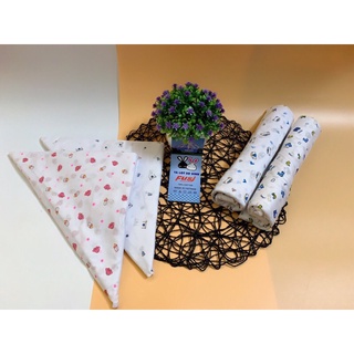 Tã chéo sơ sinh hoạ tiết Fusj 100% cotton cho bé yêu, tã chéo tam giác fusj cotton mềm