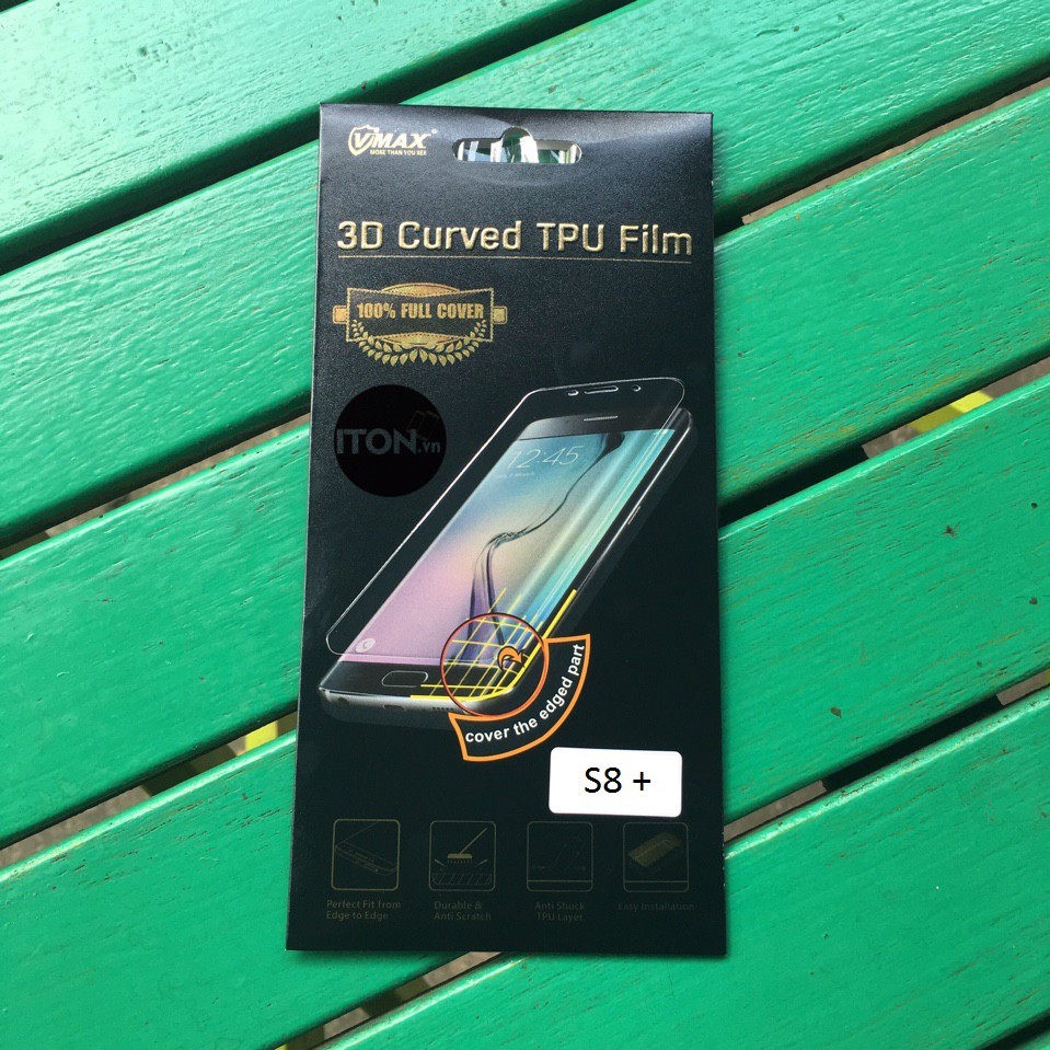 Miếng dán dẻo Galaxy S8 Plus full màn hình hãng Vmax