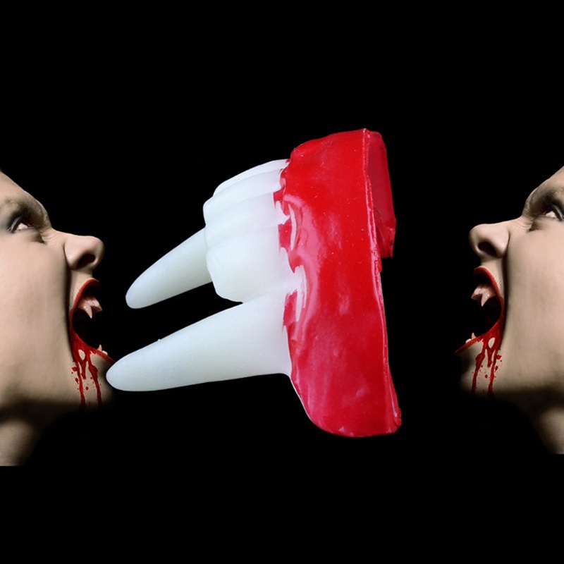 Yoo Răng Nanh Giả Ma Cà Rồng Bằng Nhựa resin Sáng Tạo Cho Bé