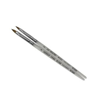Cọ Đắp Nặn Hoa Cán Nhựa 3D Kolinsky