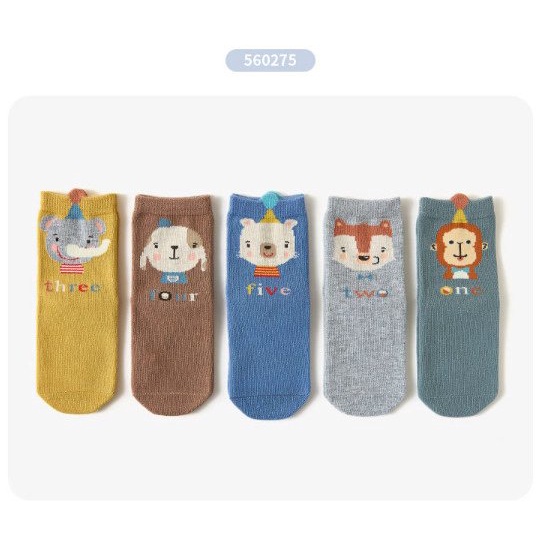 Set 5 đôi tất Caramella bảng màu Bé Trai 1 - 12y
